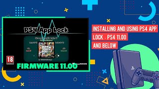 Installing And Using PS4 App Lock | PS4 11.00 And Below