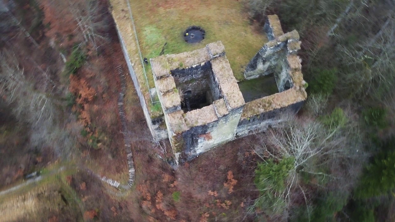Drohnenflug Ruine Grasburg, Wahlern/Schwarzenburg BE Schweiz
