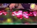 Flowers spray paint art