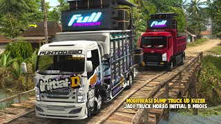 UD Kuzer Truck Becomes Initial D🔥Loading Full Bass Horeg Sound to the Countryside😈ES Truck Simula... screenshot 3