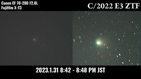 [C/2022 ZTF] The comet captured through city lights / 光害地で捕らえたZTF