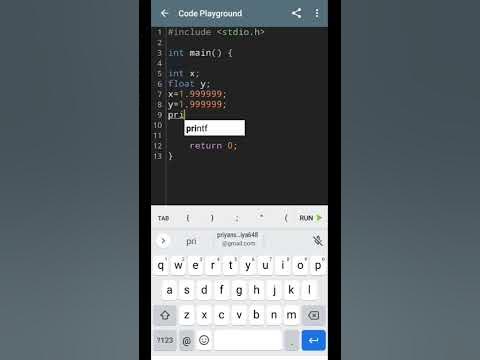 int vs float in c programming #c #code #shorts - YouTube