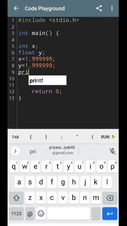 int vs float in c programming #c #code #shorts - YouTube