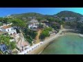 Drone footage of spain javea denia  moraira with chakra healing music 384 hz throat chakra