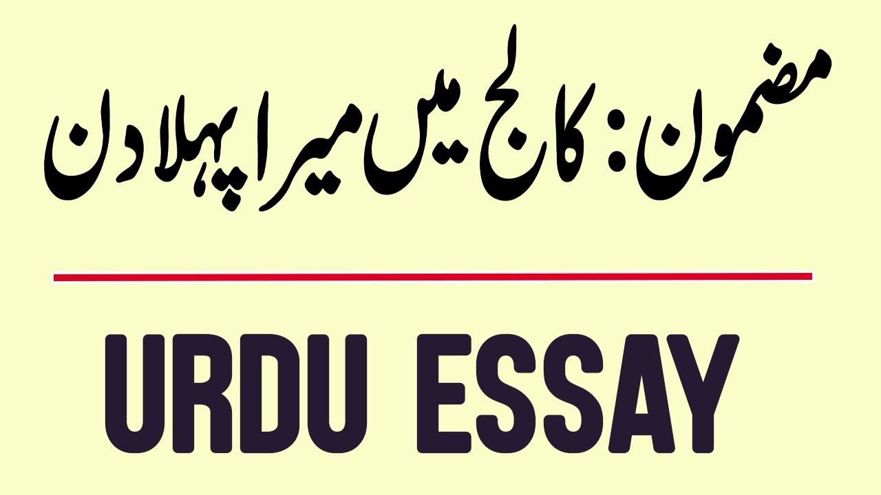 college life essay in urdu