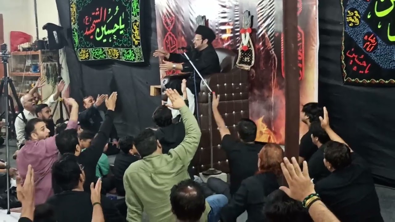 lanat ghar me nahi ki jati yadgar majlis by Samar Haider zaidi sb. At Behisht zainab sa. Mumbai.