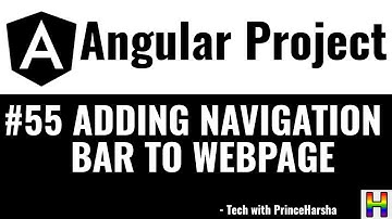 55. Angular Project Tutorial - Adding Navigation bar to webpage