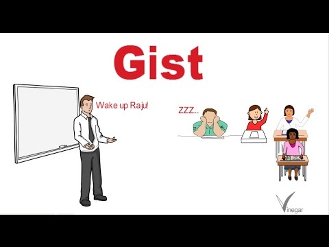 Gist-meaning in English and Hindi with usage - YouTube