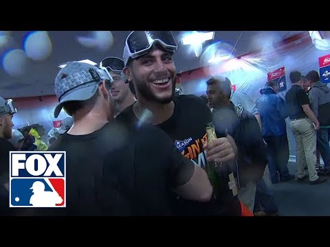 houston-astros-clinch-spot-in-alcs:-live-locker-room-celebration-|-fox-mlb