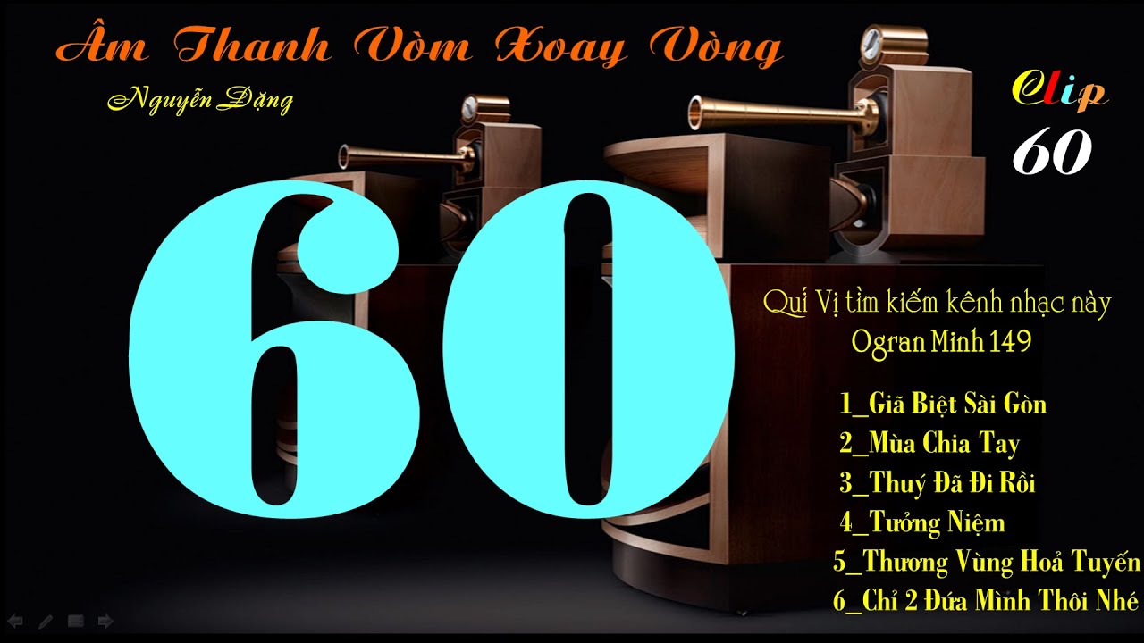Clip Sáu Mươi 60  - Lk Âm Thanh Vòm Xoay Vòng - Organ Hòa Tấu - Organ Minh 149