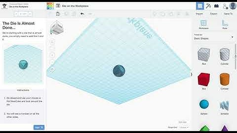 Tinkercad Video 2: Scale, Copy, Paste; Key Ring, Letters!; & Die on the Workplane
