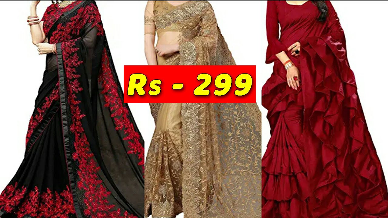 party wear sarees with price amazon