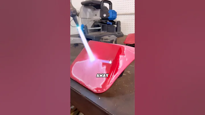 How a blowtorch brings plastic chairs back to life! #trivia #viral #shorts