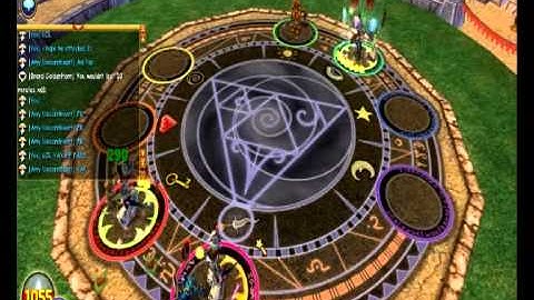 Wizard101 W101 Amy and Brecken UnicornHeart VS. Michael TitanLeaf Robert BattleForge (FIRE PUPPET)