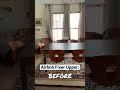 BEFORE &amp; AFTER: Living Room &amp; Dining Room in our Airbnb fixer upper 🏡🔨