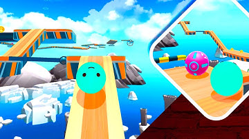 Sky Rolling Ball 3D - Gameplay Walkthrough - Level 1017, 1018