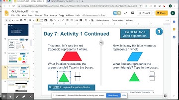 Fractions with Pattern Blocks