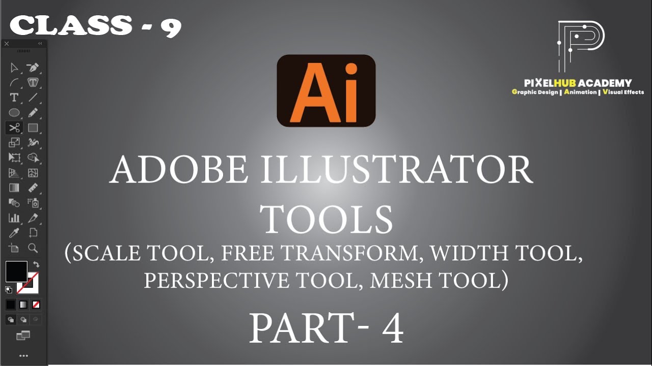 Class 09,Scale tool,Free Transform Tool,Width Tool,Perspective Tool ...