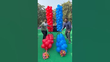 400 Balloon 🎈 Pop Balloon Challenge Race #game #shorts