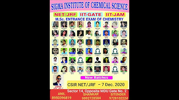 Batch Announcement for CSIR NET/JRF 2021 | IIT Gate 2022 | SIGMA INSTITUTE ROHTAK