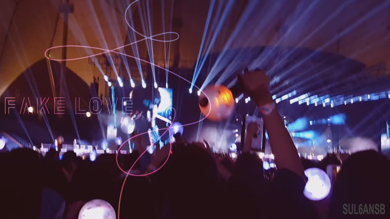 BTS - Fake Love - Love Yourself Tour in Riyadh 2019 [FanCam] بي تي اس - الرياض
