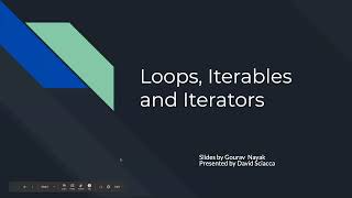 PPiAI Coding Class - Term 1 2022 Lecture 6 - Loops, Iterables, and Iterators