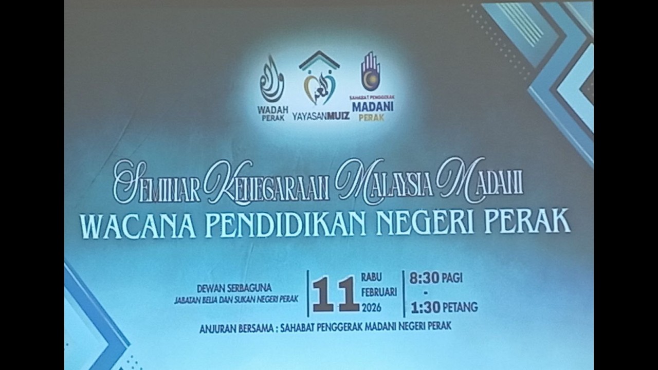 SEMINAR KENEGARAAN MALAYSIA MADANI- WACANA PENDIDIKAN NEGERI PERAK.
