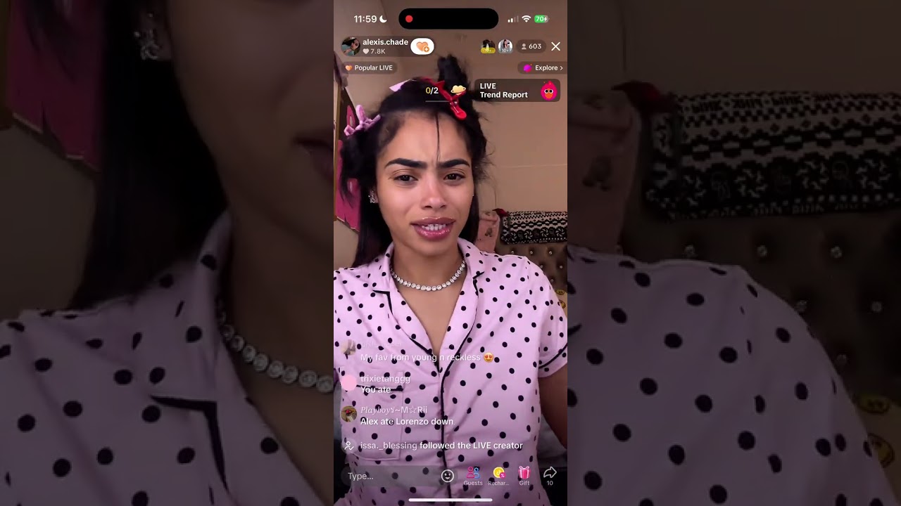 Alexis Chade - TikTok Live - 10/01/25