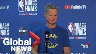 NBA Finals: Steve Kerr says Durant injury 'still raw', calls last game at Oracle 'unique' moment