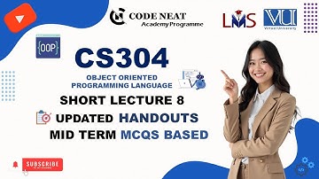 CS304 Short Lecture 8 | VU_Explanation_Highlighted_Midterm_IMP_Points_MCQs | codeneat.com | CodeNeat