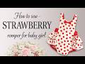 How to Sew A cute romper for baby girl , Step by step Sewing Tutorial
