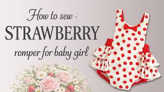 How to Sew A cute romper for baby girl , Step by step Sewing Tutorial