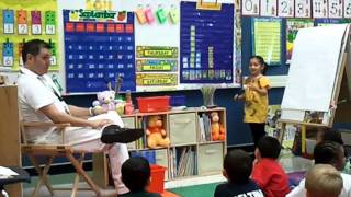 Tatianna Doing Calendar At School 2011 Kinder