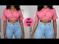 DIY Wrap Top From A T-Shirt (Two Ways)