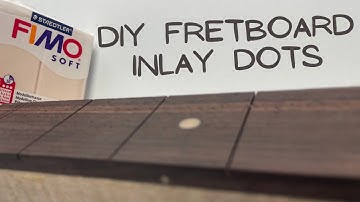 Making Clay Inlay Dots For a Guitar Fretboard. DIY Inlay Dots. Vintage Clay Inlay Dots