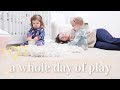 baby's first haircut + a whole day of playing with the kids | STAY AT HOME MOM VLOG | KAYLA BUELL