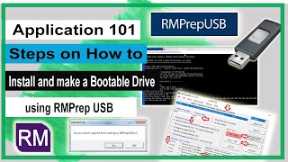 how to install and make a bootable usb drive using rmprepusb (win7,8,10)