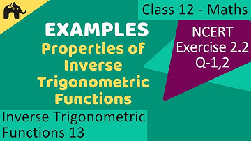 Maths Inverse Trigonometry Functions part 13 (Example) CBSE class 12 Mathematics XII