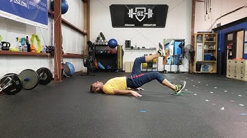 Supine Single Leg Hamstring Curl with sliders, furniture movers, slide-board, towel