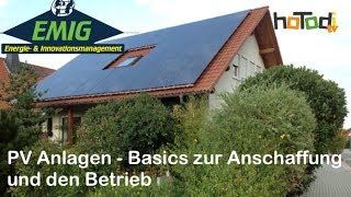 Photovoltaik Anlagen Basics zur Anschaffung und Nutzung