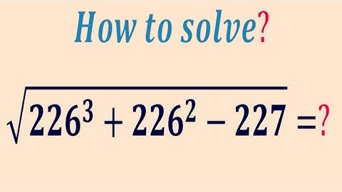A Nice Math radical problem | Math Olympiad | Calculator is not allowed