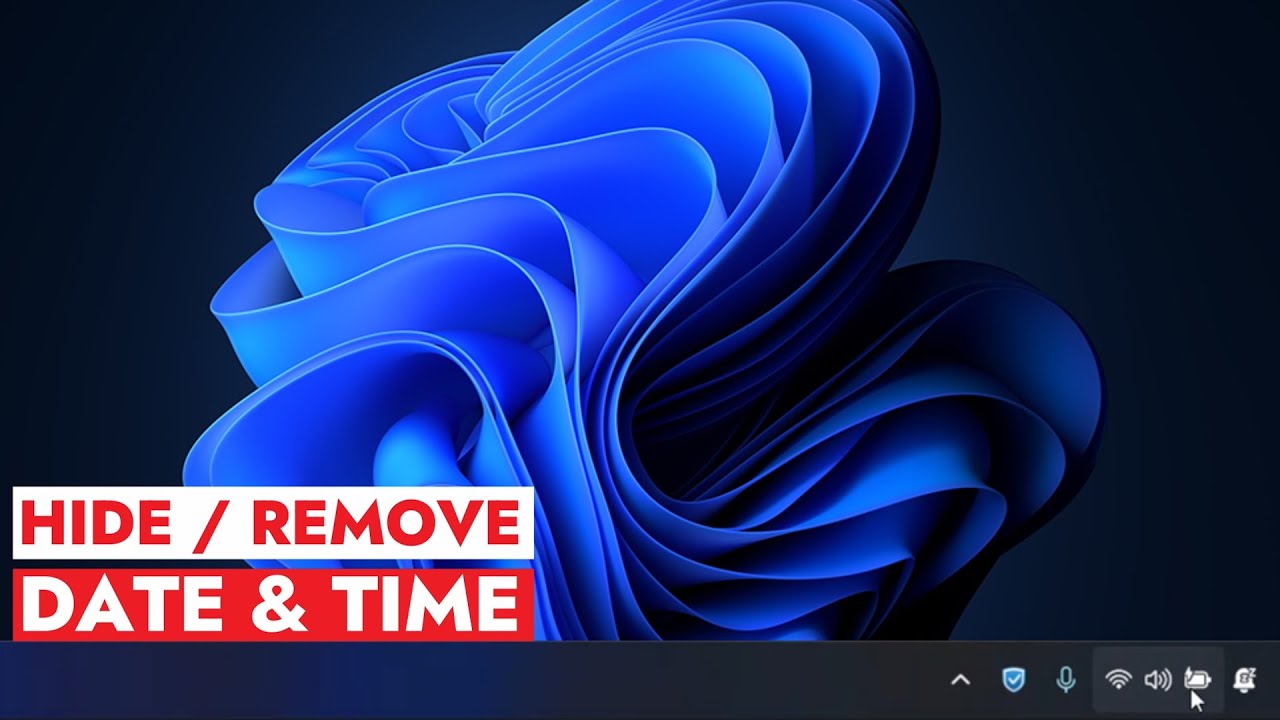 How To Hide Clock On Windows 11 Taskbar 2024 Latest Update YouTube