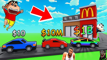 SHINCHAN NOOB VS PRO VS HACKER IN GROW A CITY with franklin & chop | Dream Squad Op