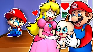 Mario Saves The Child...Baby Mario Feels Abandoned  Baby Mario Sad Story  Super Mario Animation