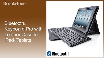 Bluetooth® Keyboard Pro with Leather Case for iPad® Tablets How to Video
