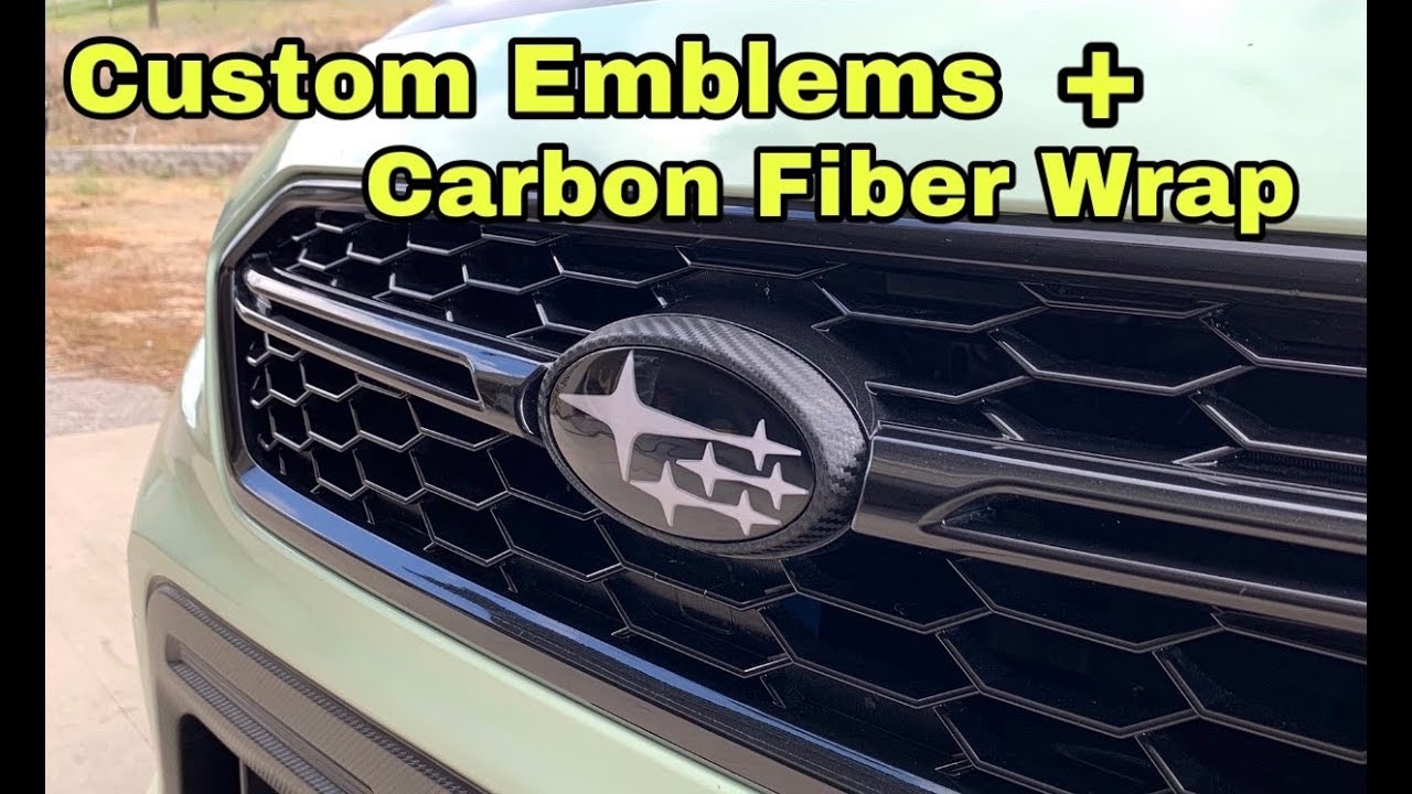 Emblem Removal/CF Wrapped  [2018 Subaru WRX Sti]