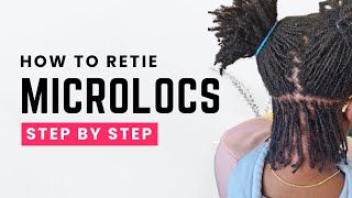 Microlocs Retie Tutorial | How to Retighten Microlocs (Similar to Sisterlocks®)