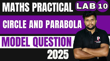 PLUS TWO | MATHS LAB | LAB 10 - CIRCLE AND PARABOLA  | Model Questions 2025 |