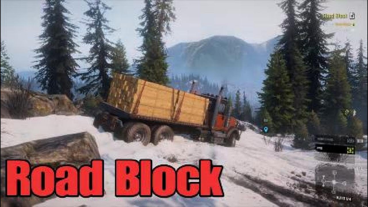 Snowrunner Road Block Big Salmon Peak YouTube