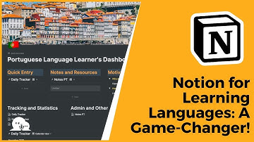 Notion for Language Learning: Simple Dashboard for Tracking and Organisation